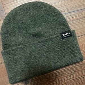 Roots Forest Green Beanie